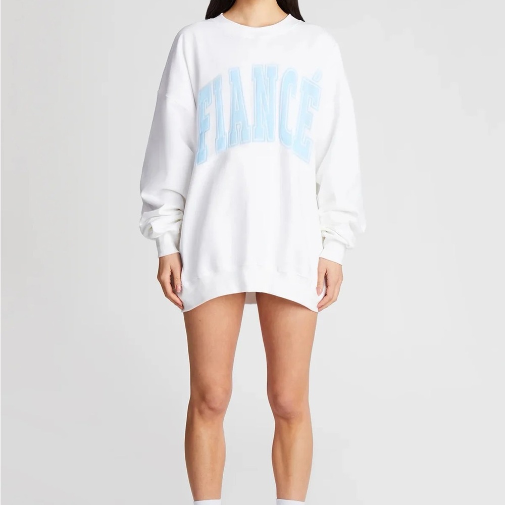 The Bar Oversized Fiancé Crewneck Sweatshirt